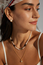 925 Sterling Silver Shell Earrings - Silver