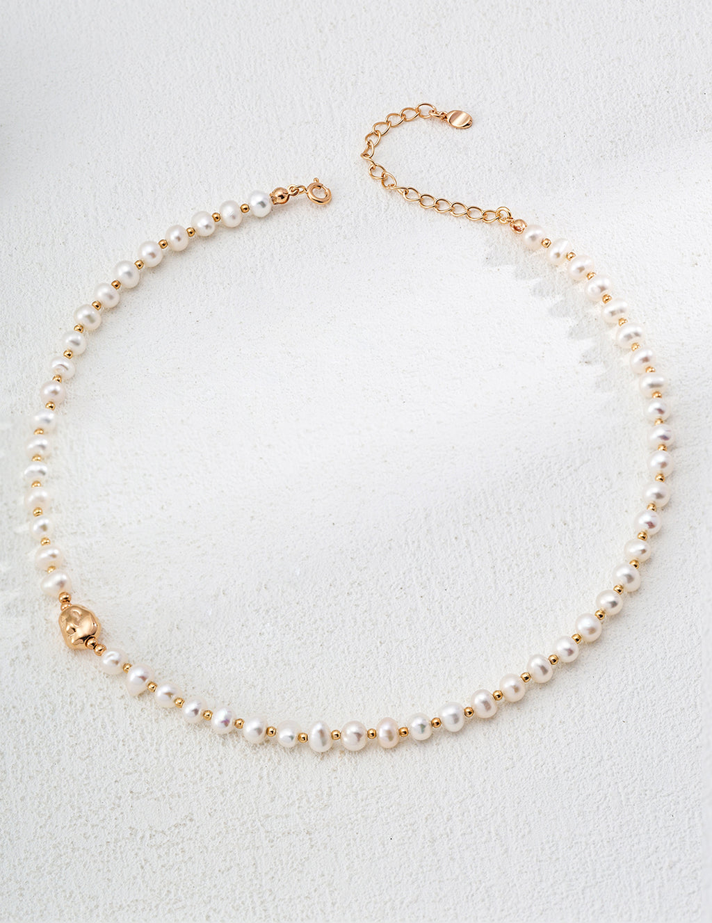 925 Sterling Silver Natural Pearl Bracelet - Silver