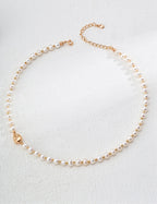 925 Sterling Silver Natural Pearl Bracelet - Silver