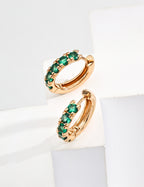 925 Sterling Silver Cubic Zirconia Earrings - Silver