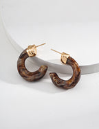 925 Sterling Silver Willow Resin Earrings, product view 1