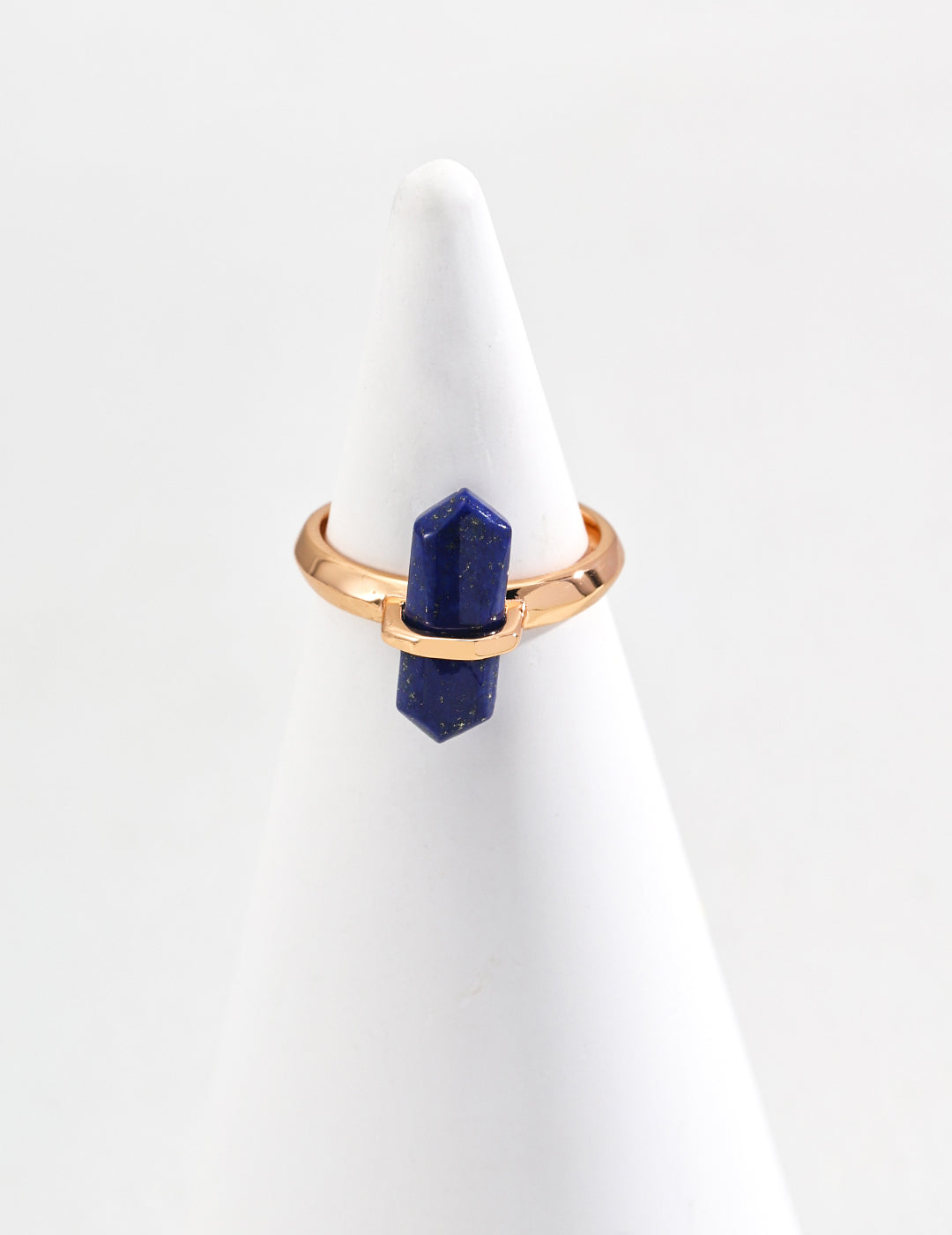 925 Sterling Silver Natural Lapis Lazuli Ring - Silver