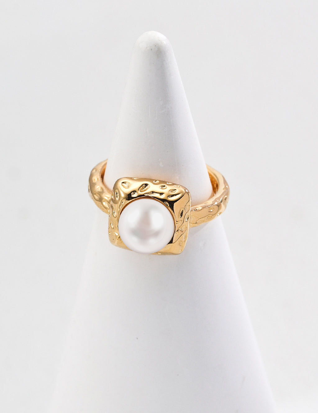 925 Sterling Silver Natural Pearl Ring - Silver
