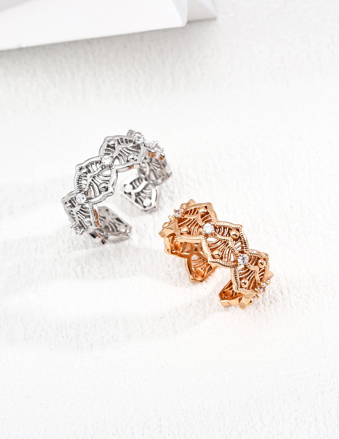 925 Sterling Silver Cubic Zirconia Ring - Silver
