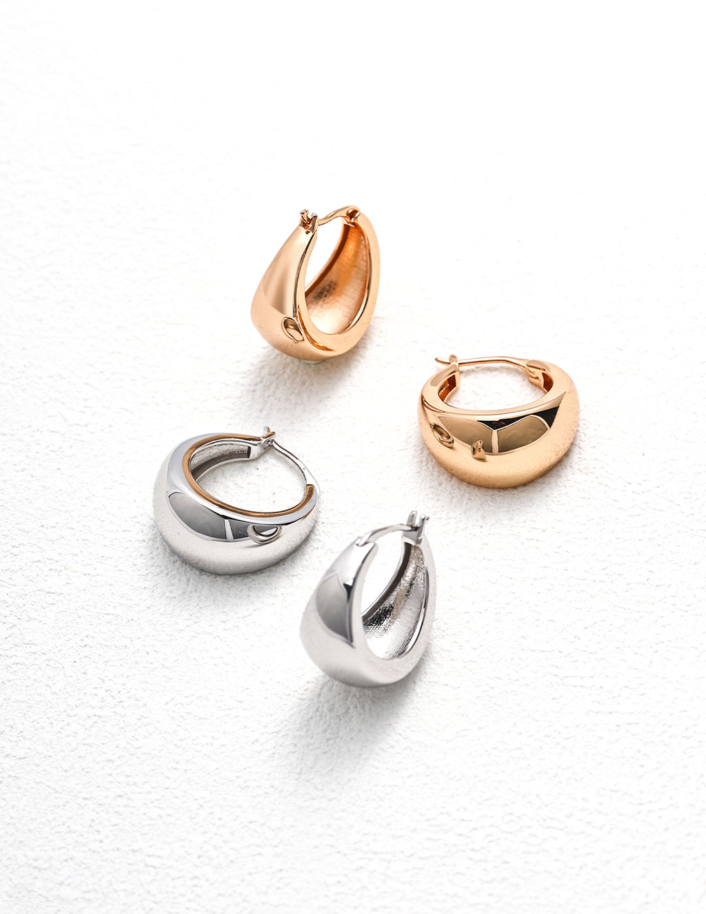 925 Sterling Silver Earrings - Silver