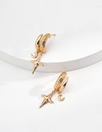 Vintage 925 Sterling Silver Earrings - Silver