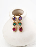 925 Sterling Silver Cubic Zirconia Earrings - Silver