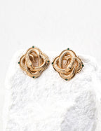 925 Sterling Silver Vintage Cubic Zirconia Earrings - Silver