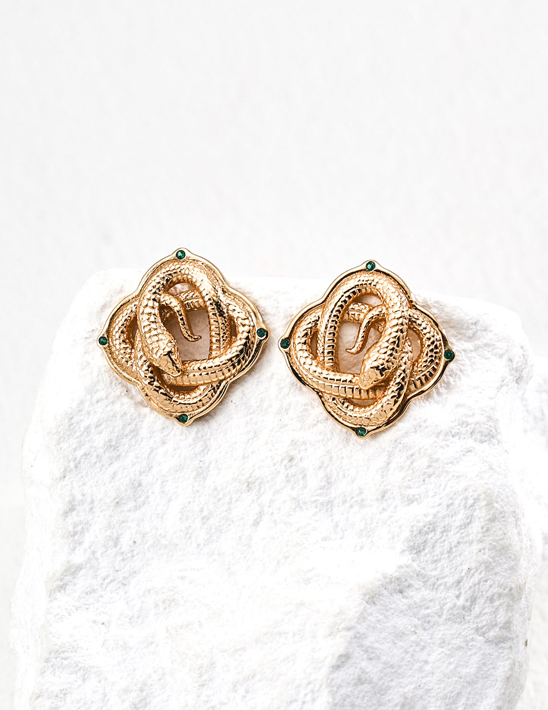 925 Sterling Silver Vintage Cubic Zirconia Earrings - Silver
