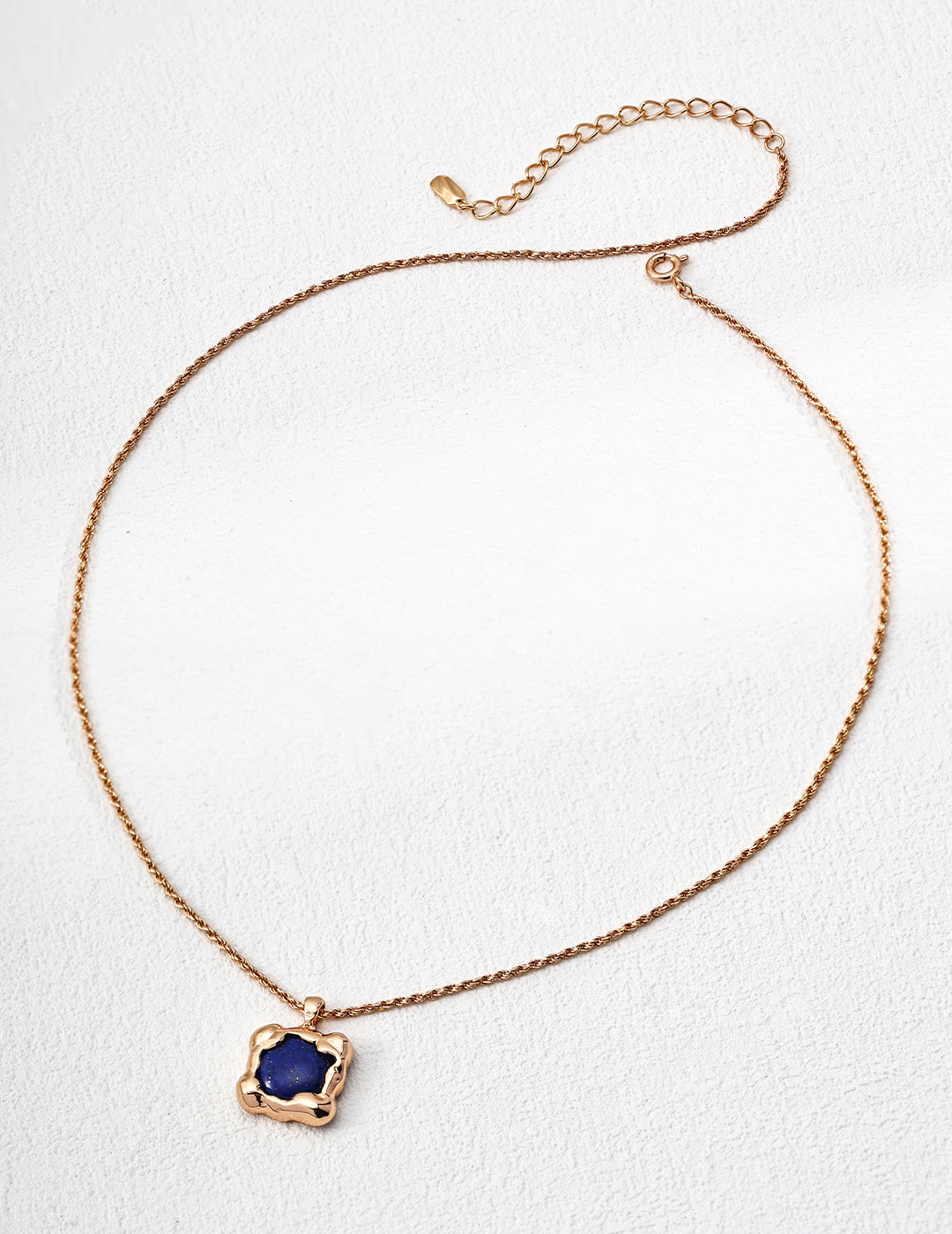 925 Sterling Silver Lapis Lazuli Necklace - Silver