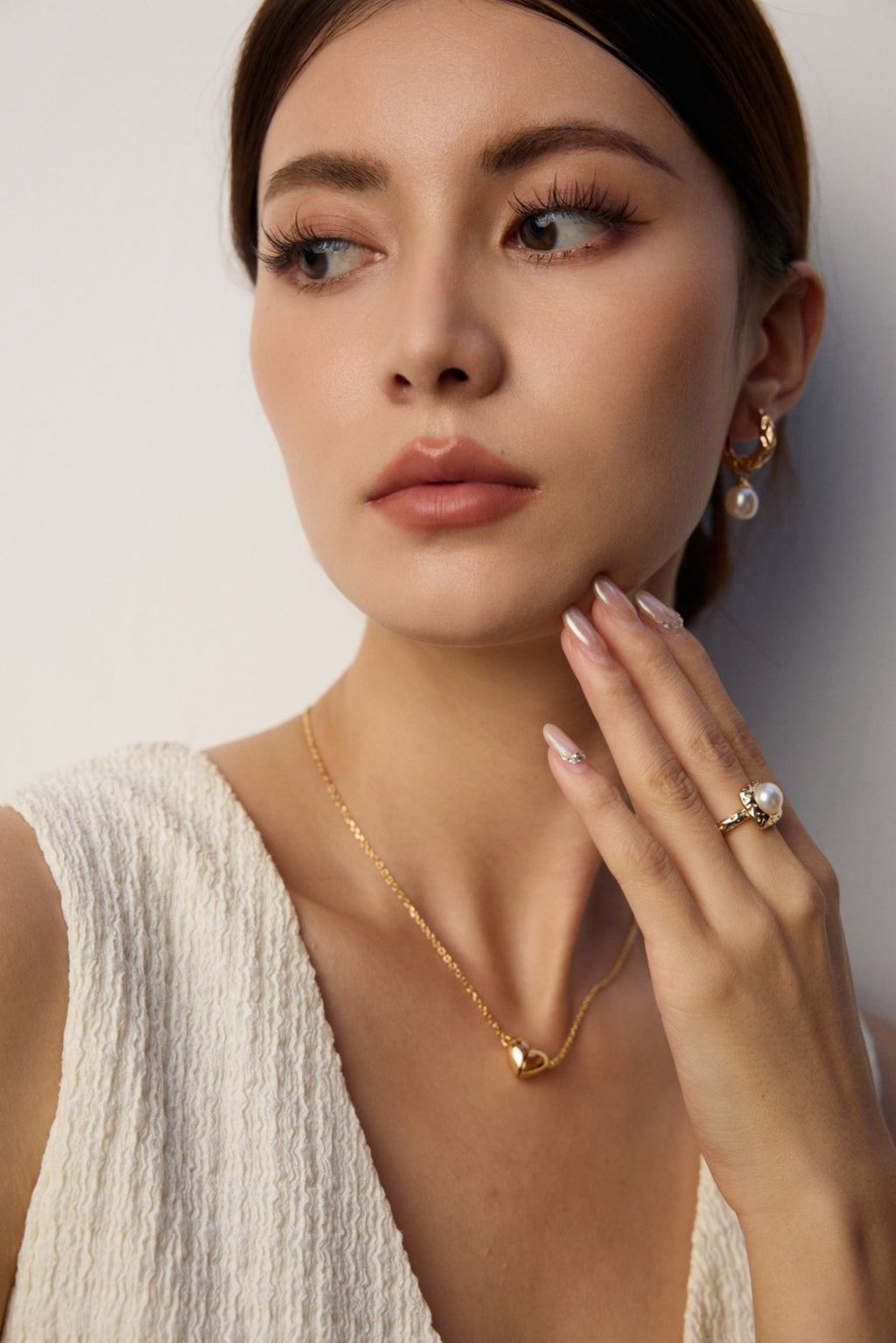 925 Sterling Silver Vintage Natural Pearl Earrings - Silver