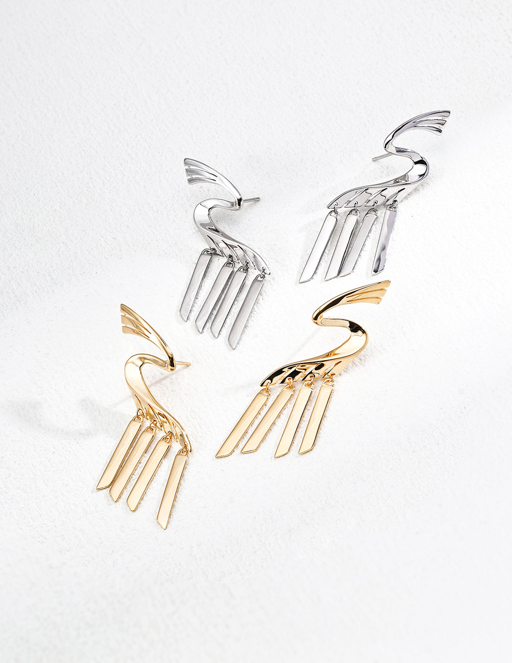 925 Sterling Silver Earrings - Silver
