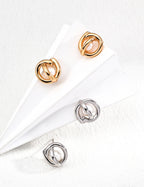 925 Sterling Silver Natural Pearl Earrings - Silver