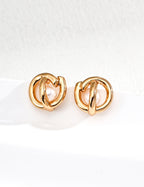 925 Sterling Silver Natural Pearl Earrings - Silver