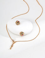 925 Sterling Silver Cubic Zirconia Necklace - Silver