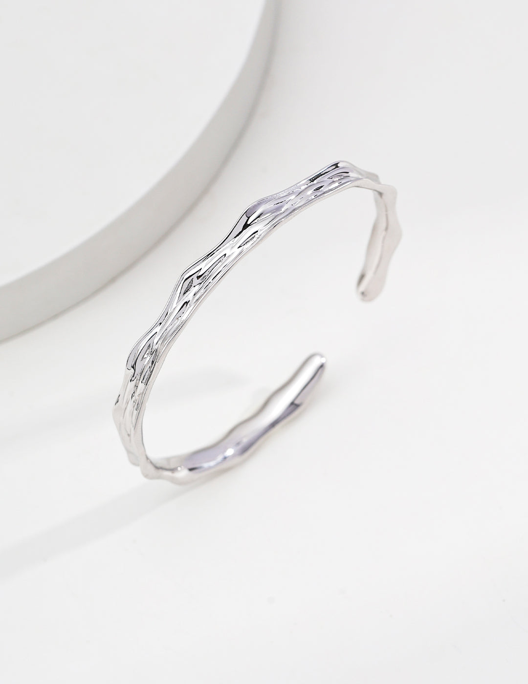925 Sterling Silver Bangle - Vintage Gold
