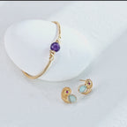 925 Sterling Silver Cubic Zirconia Vintage-Inspired Earrings