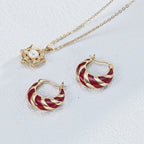 925 Sterling Silver Drip Glaze Earrings product video E01286-2_影片_1