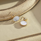 925 Sterling Silver Mother of Pearl Drop Earrings