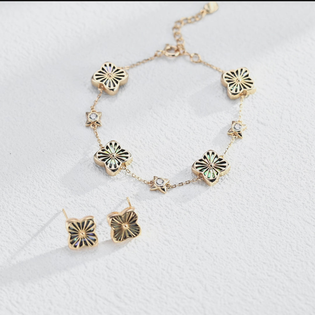 925 Sterling Silver Shell Vintage-Inspired Earrings