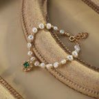 925 Sterling Silver Natural Pearl Vintage-Inspired Bracelet