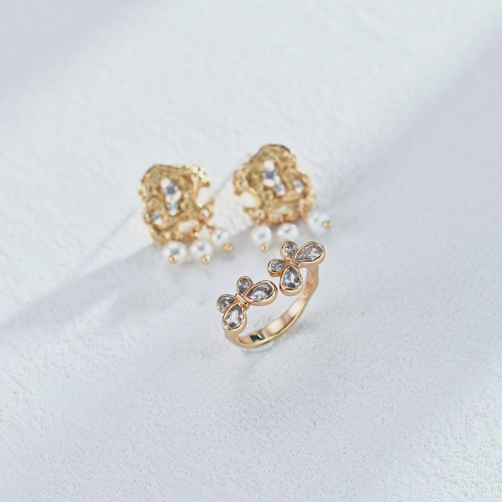 925 Sterling Silver Natural Pearl Vintage-Inspired Earrings