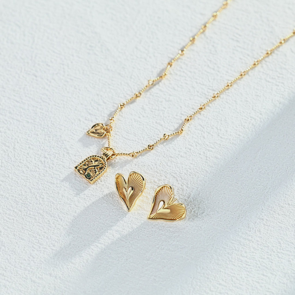 Heart 925 Sterling Silver Earrings product video E01287_影片_1