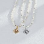 925 Sterling Silver Natural Pearl Vintage-Inspired Necklace