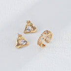 925 Sterling Silver Cubic Zirconia Vintage-Inspired Earrings