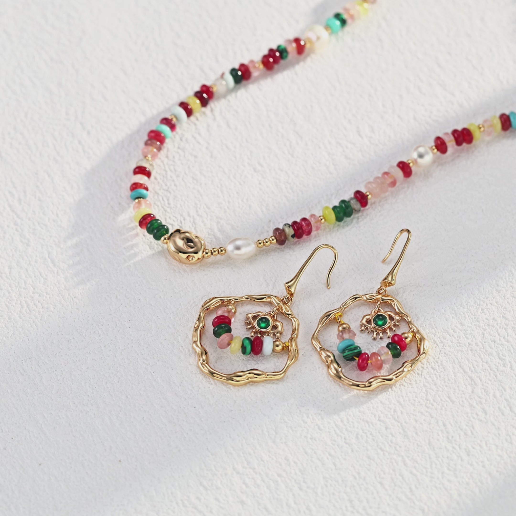 925 Sterling Silver Vintage UFO Abacus Bead Earrings product video E01158-2_影片_1