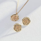 925 Sterling Silver Coin Stud Earrings product video E01289_影片_1