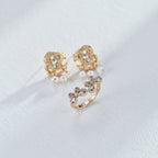925 Sterling Silver Cubic Zirconia Bow Ring