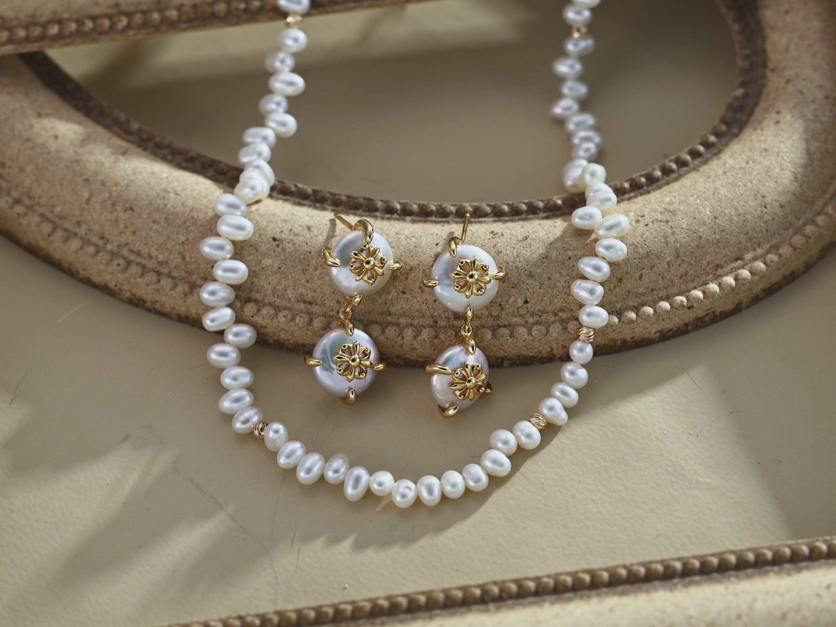 925 Sterling Silver Natural Pearl Drop Earrings