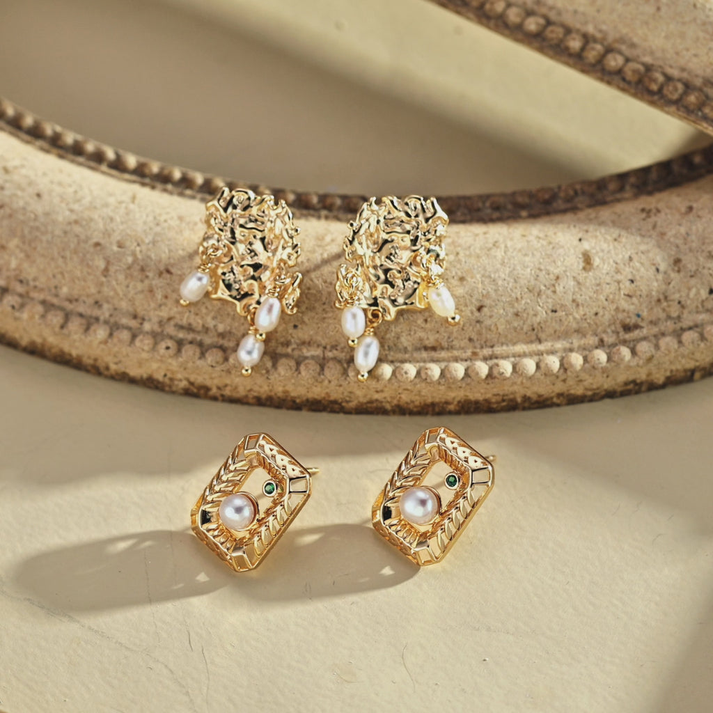 925 Sterling Silver Natural Pearl Drop Earrings