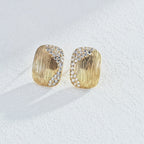 925 Sterling Silver Cubic Zirconia Vintage-Inspired Earrings