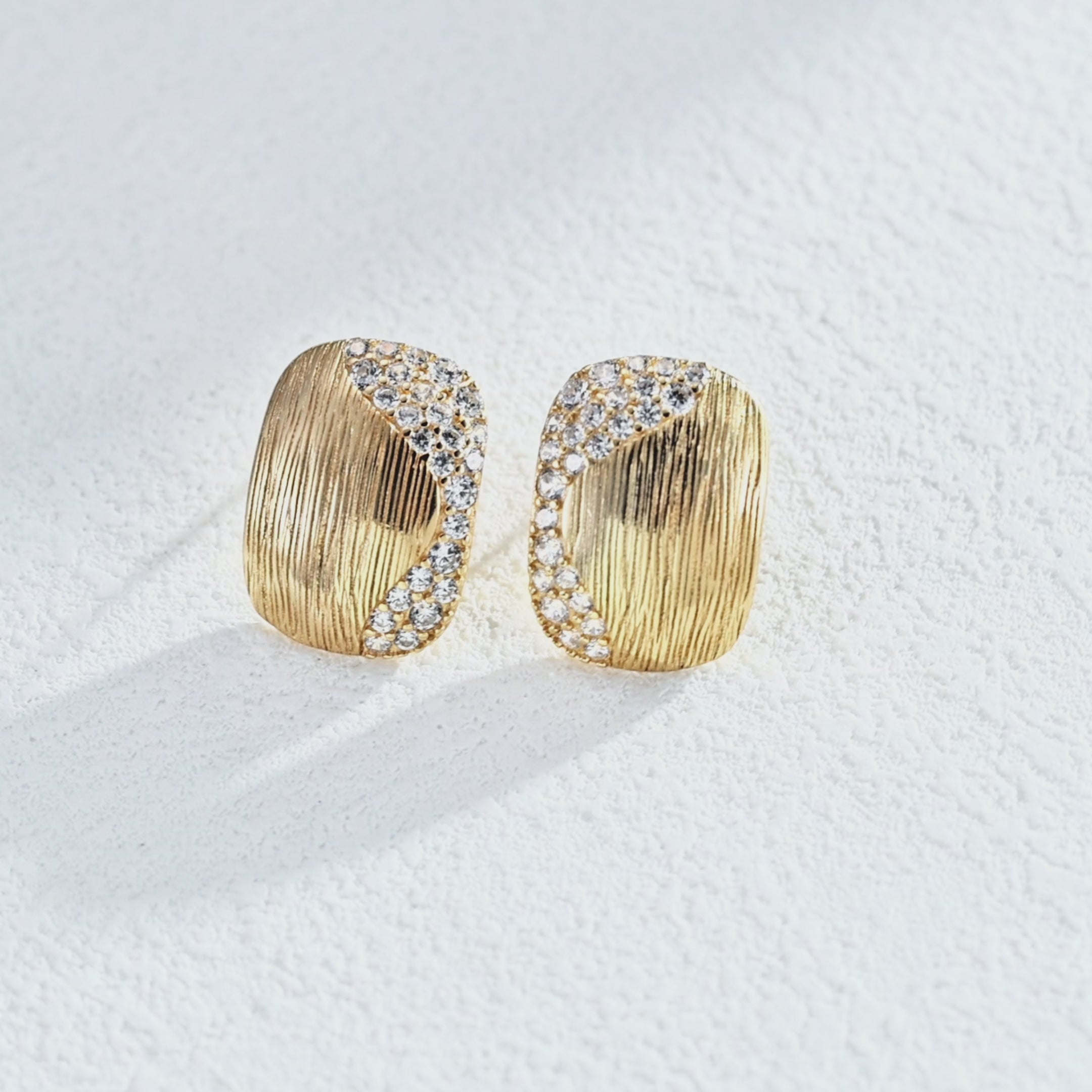 925 Sterling Silver Cubic Zirconia Vintage-Inspired Earrings