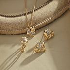 925 Sterling Silver Cubic Zirconia Heart Pendant Necklace