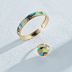 925 Sterling Silver Enamel Bangle product video S0053-2_影片_1