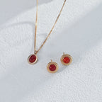 925 Sterling Silver Red Agate Earrings product video E01086-2_影片_1