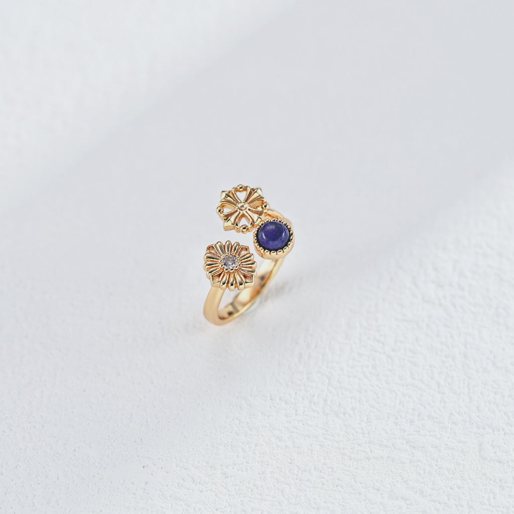 925 Sterling Silver Lapis Lazuli Vintage-Inspired Ring