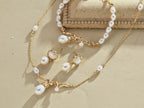 925 Sterling Silver Freshwater Pearl Interwoven Bracelet