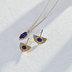 925 Sterling Silver Lapis Lazuli Earrings product video E01102-2_影片_1
