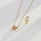 925 Sterling Silver Star Cubic Zirconia Necklace product video D0620-2_影片_1