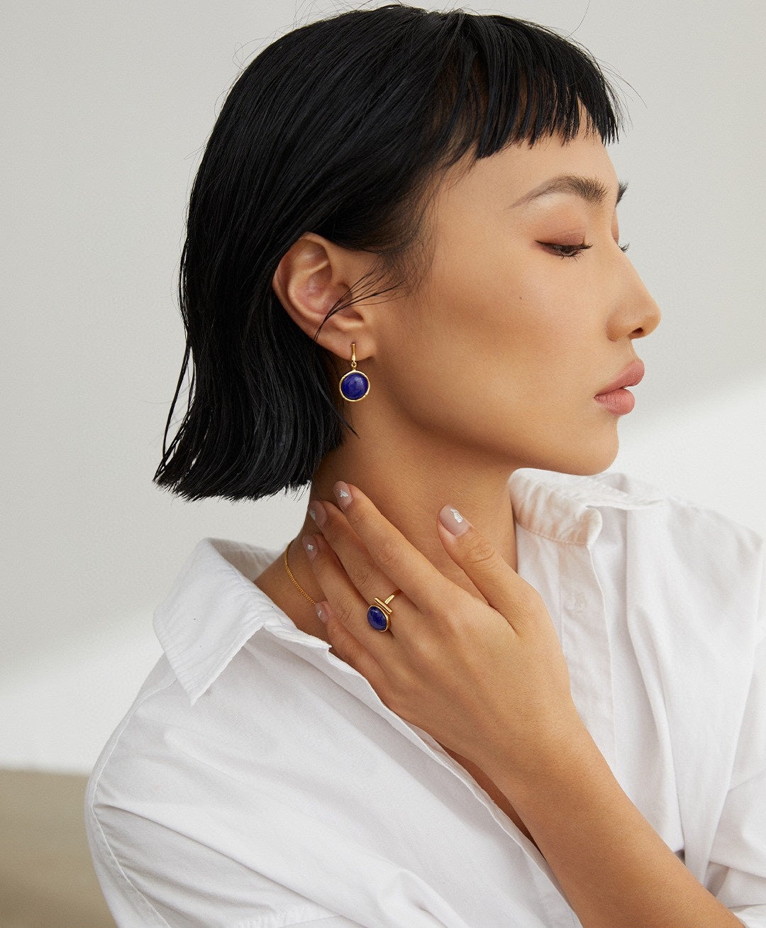 Blue Hour worn jewellery